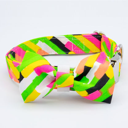 Neon Blast Collar Set - 90s Dog Collar - Craft Designs By Kenz Collar Set