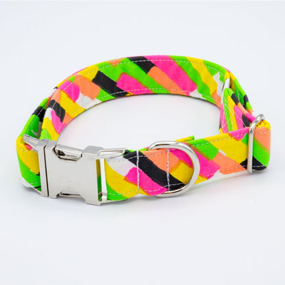 Neon Blast Collar Set - 90s Dog Collar - Craft Designs By Kenz - XS - Collar Set