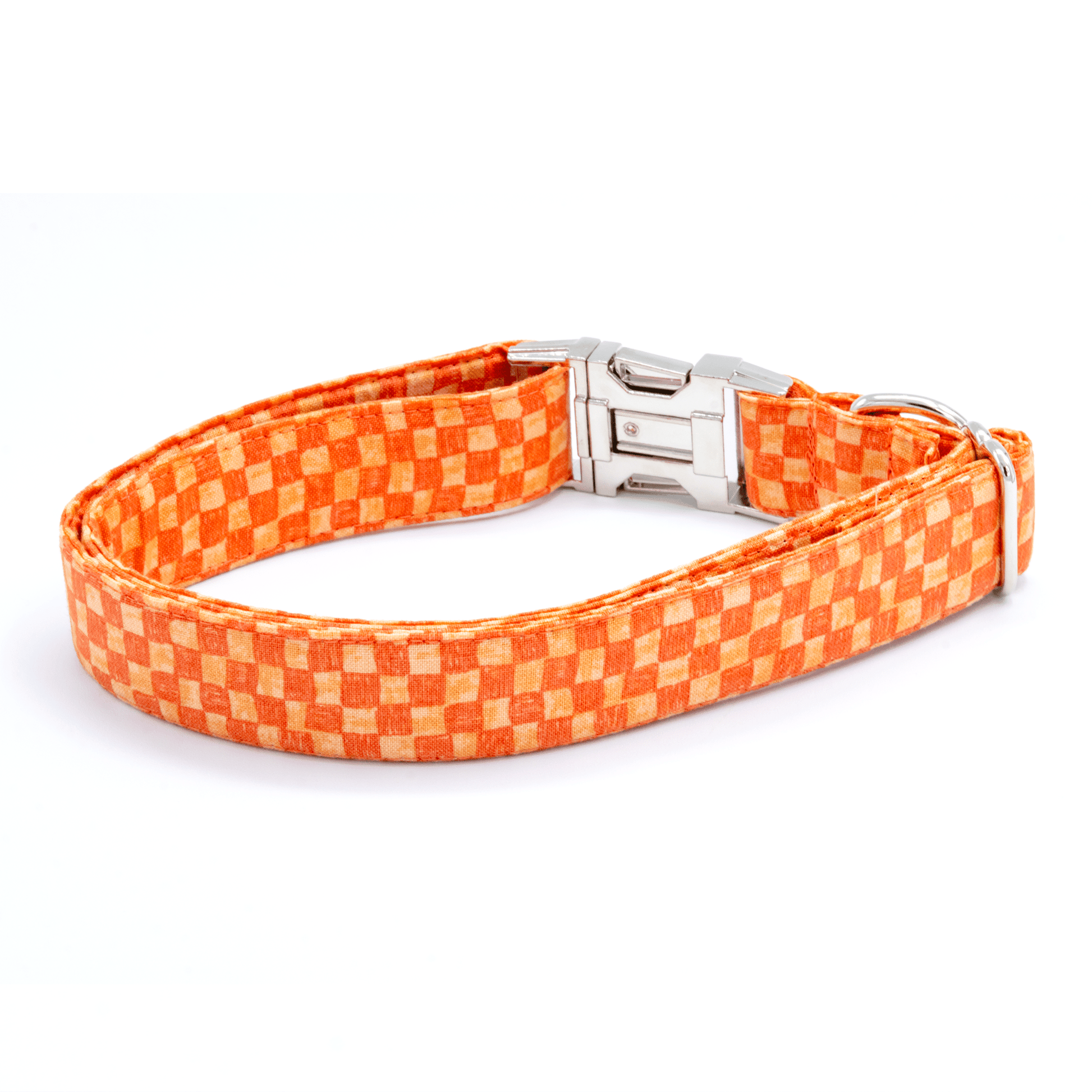 Orange Checkered Collar - Craft Designs By Kenz - Collar - Collar Set