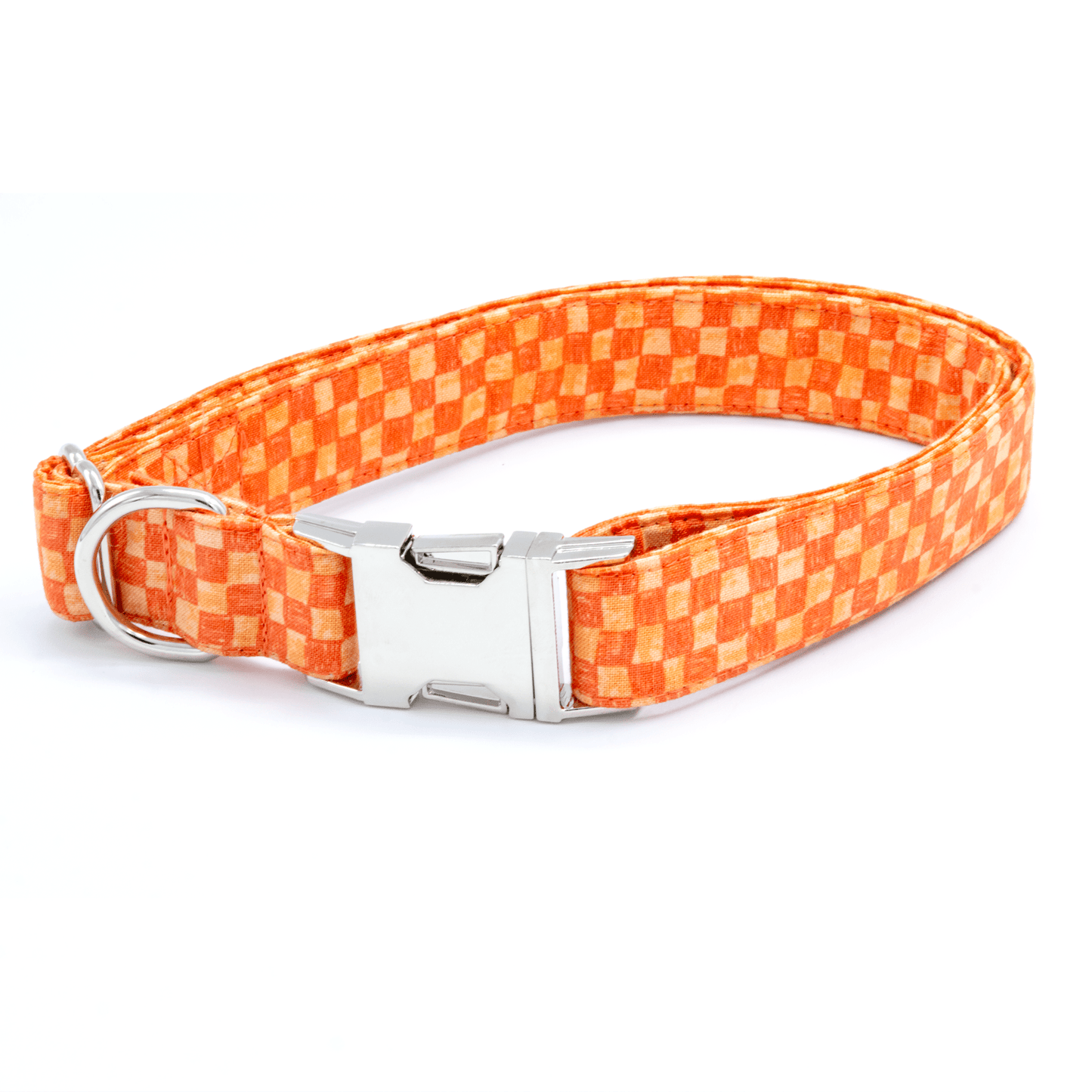 Orange Checkered Collar - Craft Designs By Kenz - Collar - Collar Set