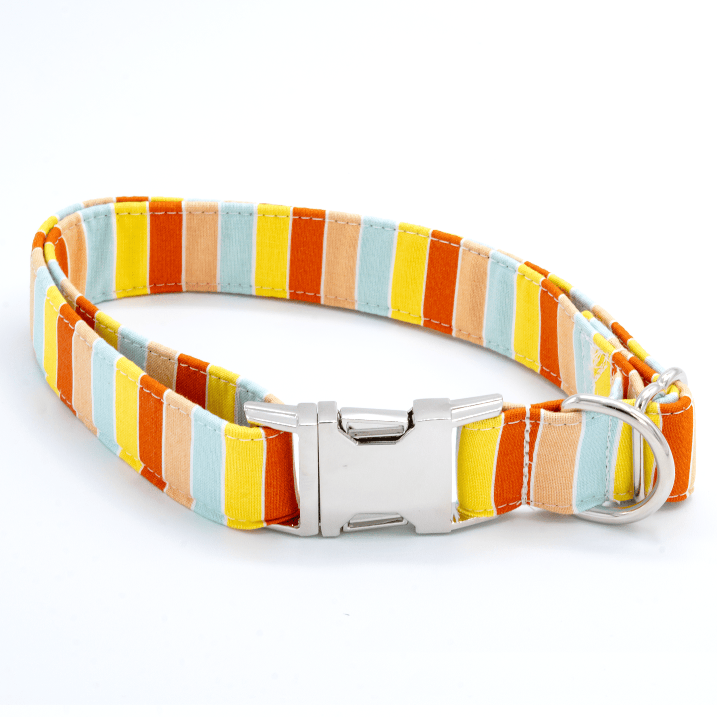 Orange Striped Collar - Craft Designs By Kenz - Collar - Personalized Pet Collar