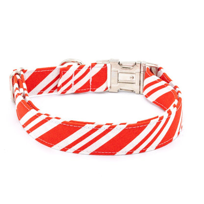 Candy Cane Dog Collar Set - Christmas Dog Collar - Craft Designs By Kenz Collar Set