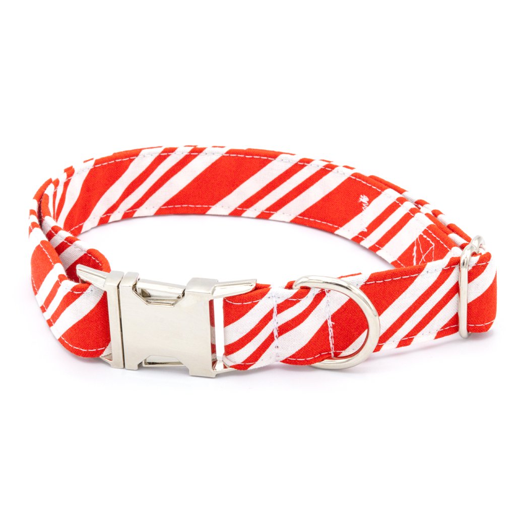 Candy Cane Dog Collar Set - Christmas Dog Collar - Craft Designs By Kenz - Collar - Collar Set