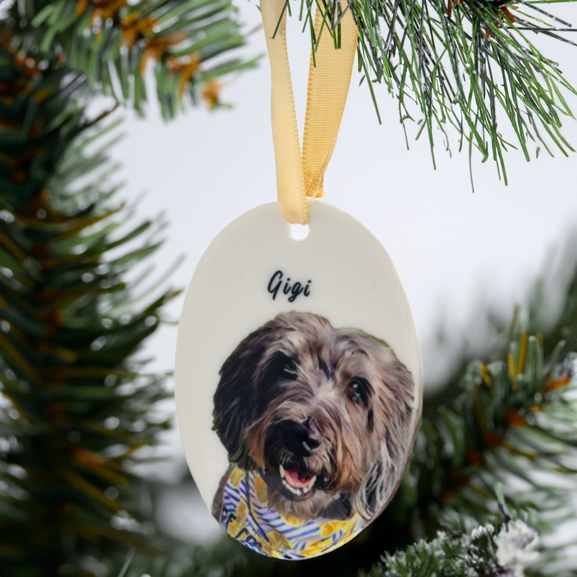 Personalized Pet Ornament - Craft Designs By Kenz - 1. Yellow - 