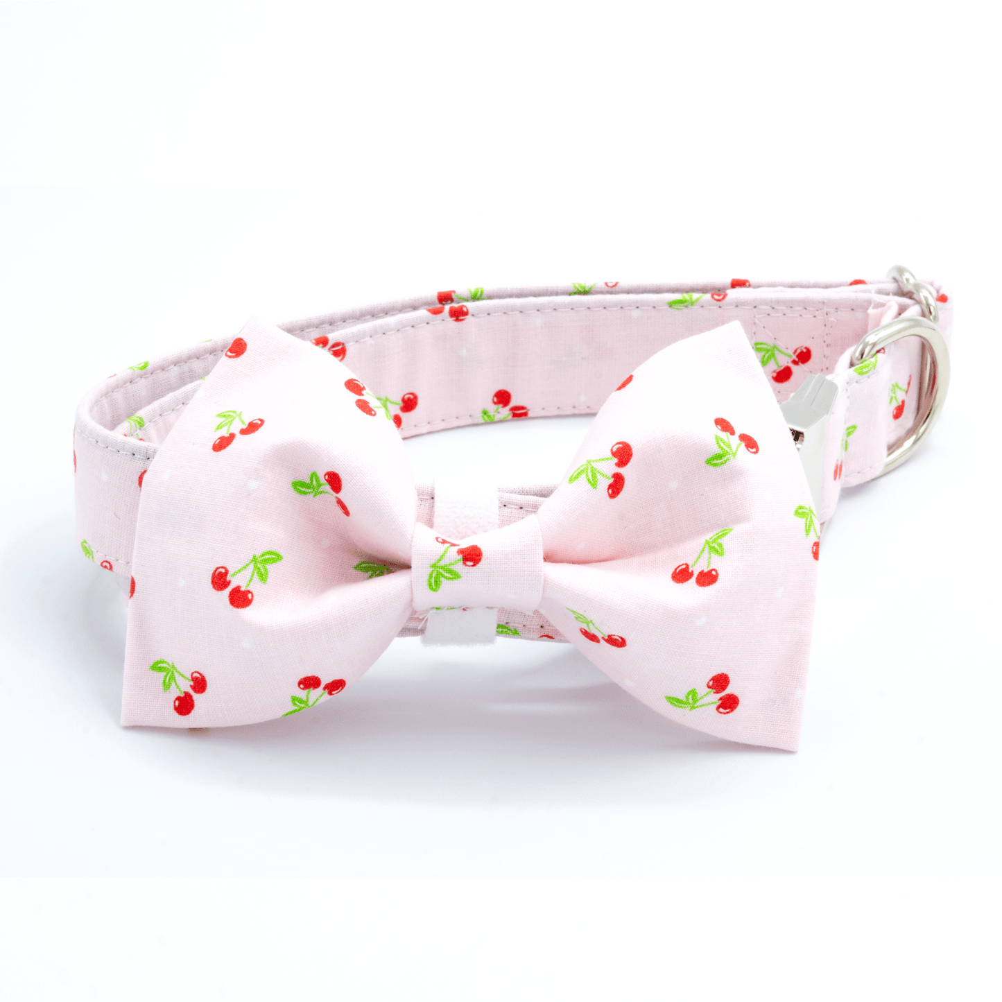 Pink Cherry Collar - Craft Designs By Kenz - Collar - Personalized Pet Collar