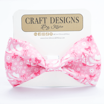 Pink Cowgirl Collar - Craft Designs By Kenz - Bowtie - Collar Set