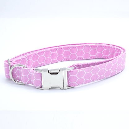 Pink Honeycomb Collar - Craft Designs By Kenz - Collar - Collar Set
