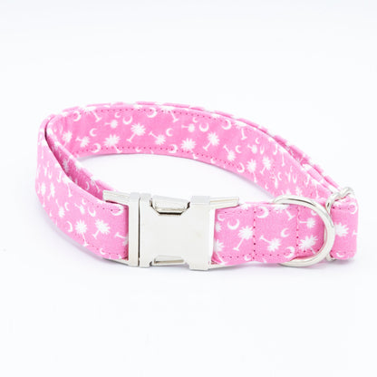 Pink Palmetto Dog Collar - Craft Designs By Kenz - XS - 