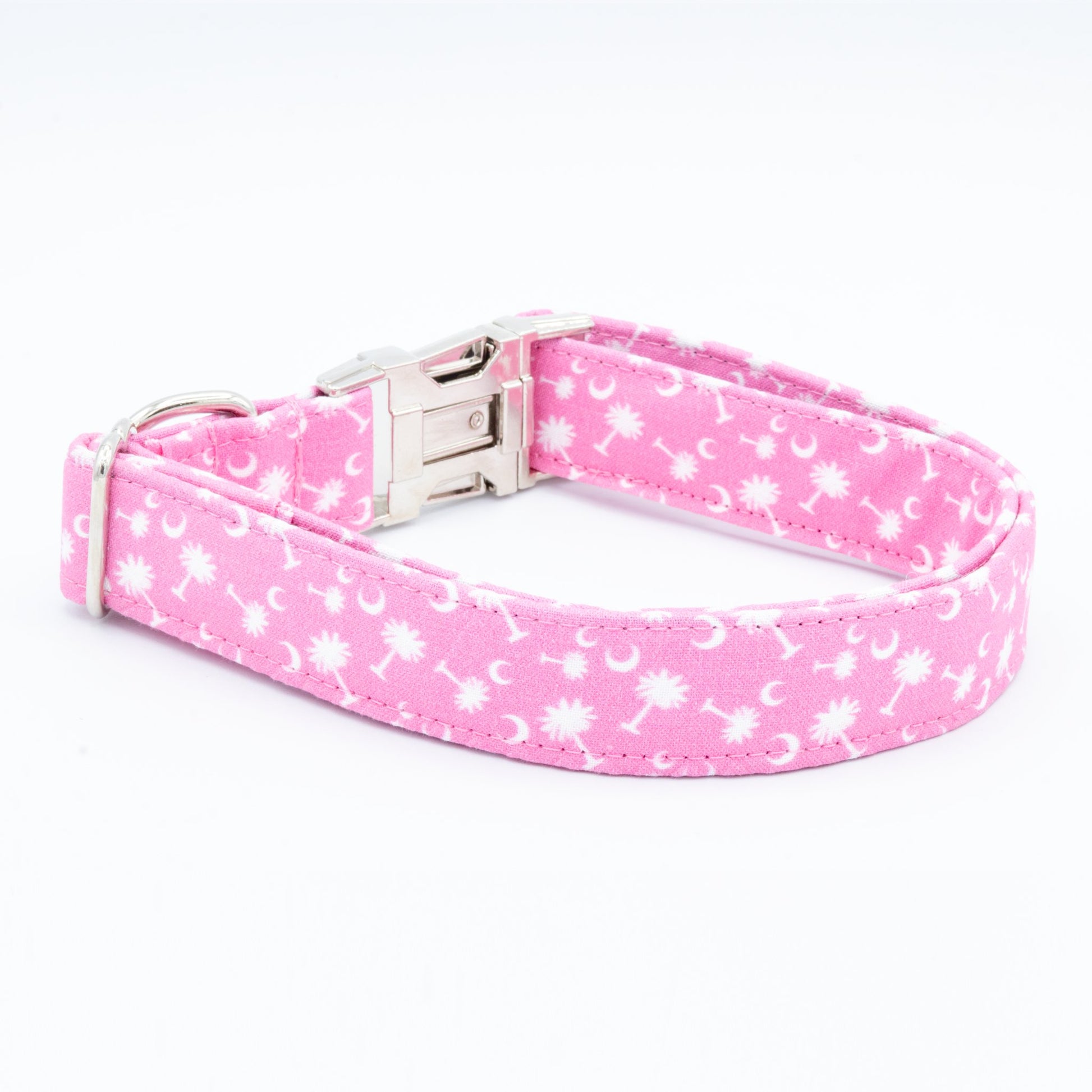 Pink Palmetto Dog Collar - Craft Designs By Kenz - XS - 