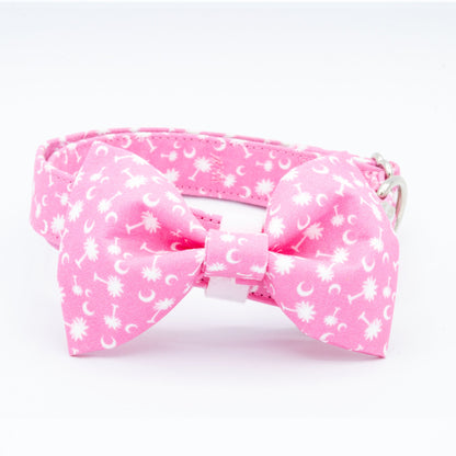 Pink Palmetto Dog Collar - Craft Designs By Kenz - XS - 
