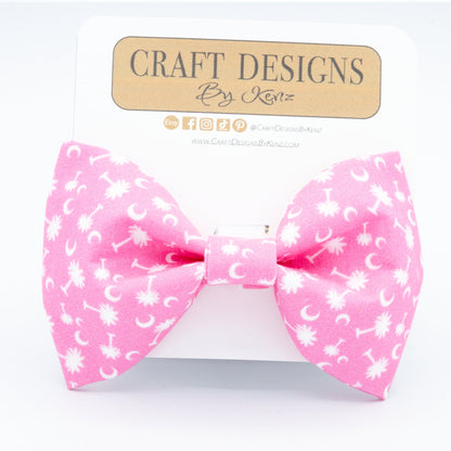 Pink Palmetto Dog Collar - Craft Designs By Kenz - XS - 