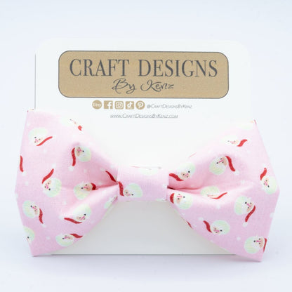 Santa Dog Collar Pink - Craft Designs By Kenz - XS - Collar Set
