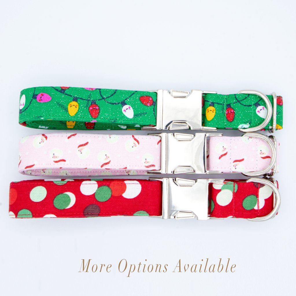 Santa Dog Collar Pink - Craft Designs By Kenz Collar Set