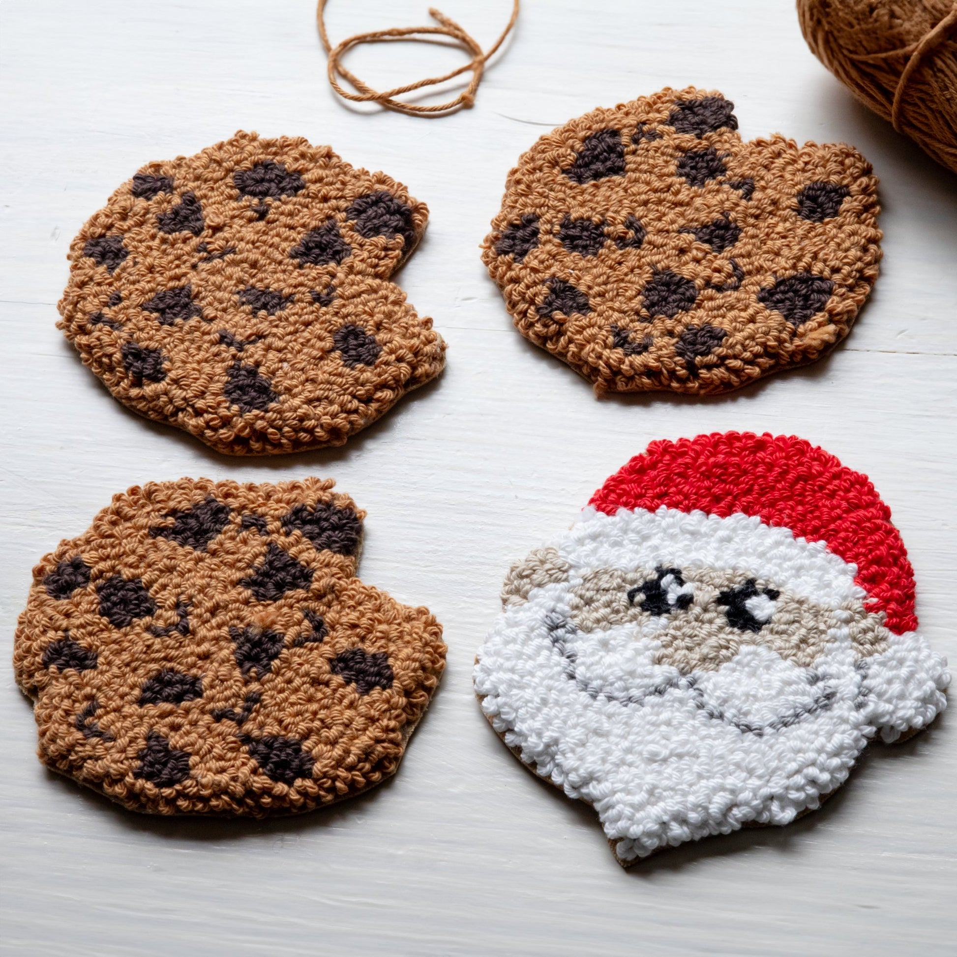 Santa's Cookie's Coaster Set - Craft Designs By Kenz - Mug Rug