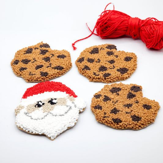 Santa's Cookie's Coaster Set - Craft Designs By Kenz - Mug Rug