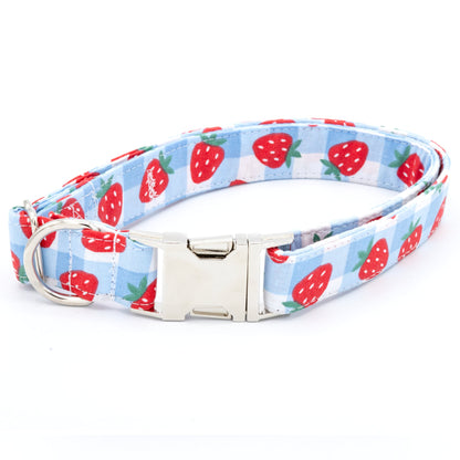 Strawberry Dog Collar - Craft Designs By Kenz - XS - Collar Set