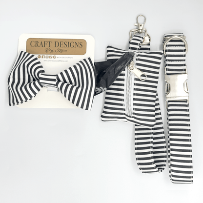 Striped Poop Bag Holder - Craft Designs By Kenz - Poop Bag Holder
