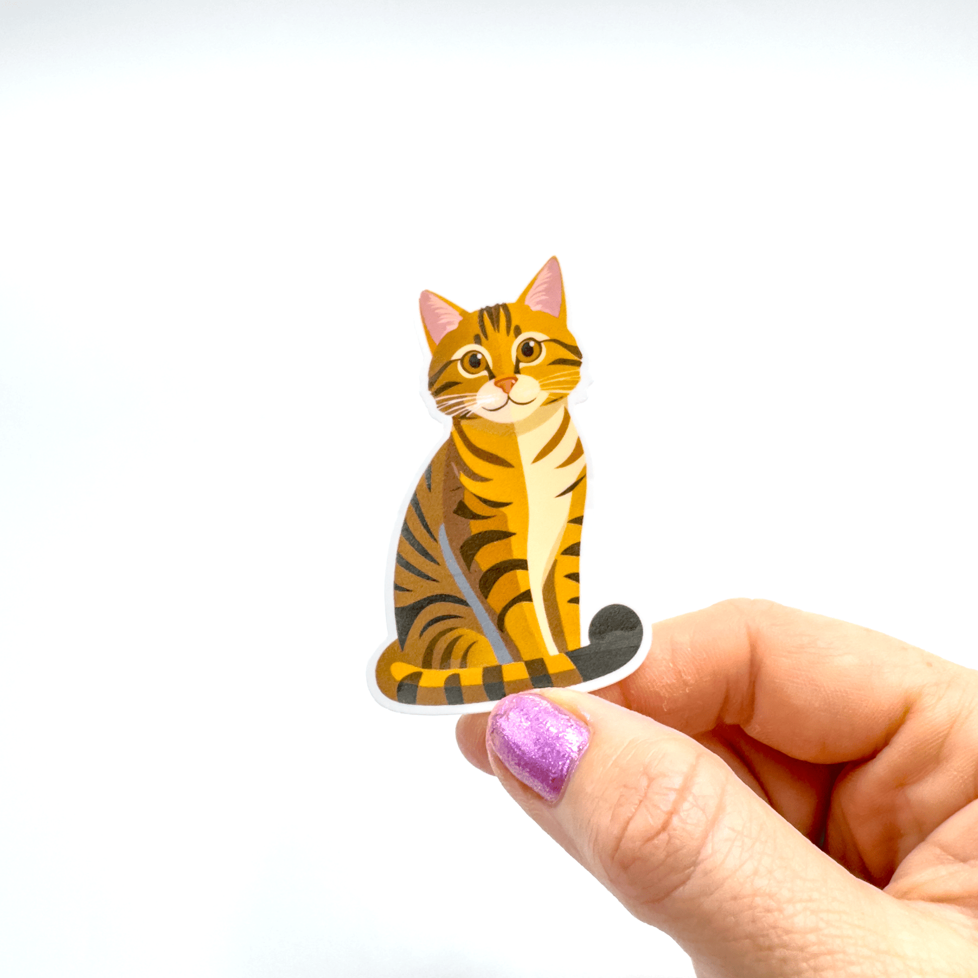 Tabby Cat Sticker - Craft Designs By Kenz - Sticker