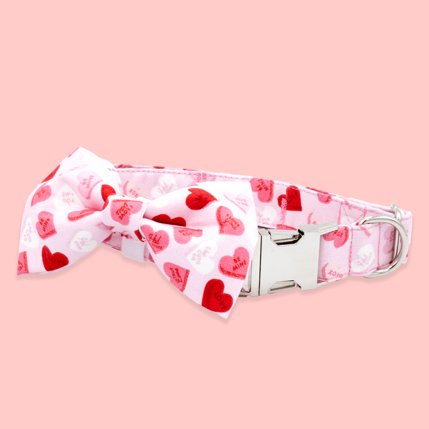 Valentines Day Hearts - Craft Designs By Kenz - XS - Personalized Pet Collar