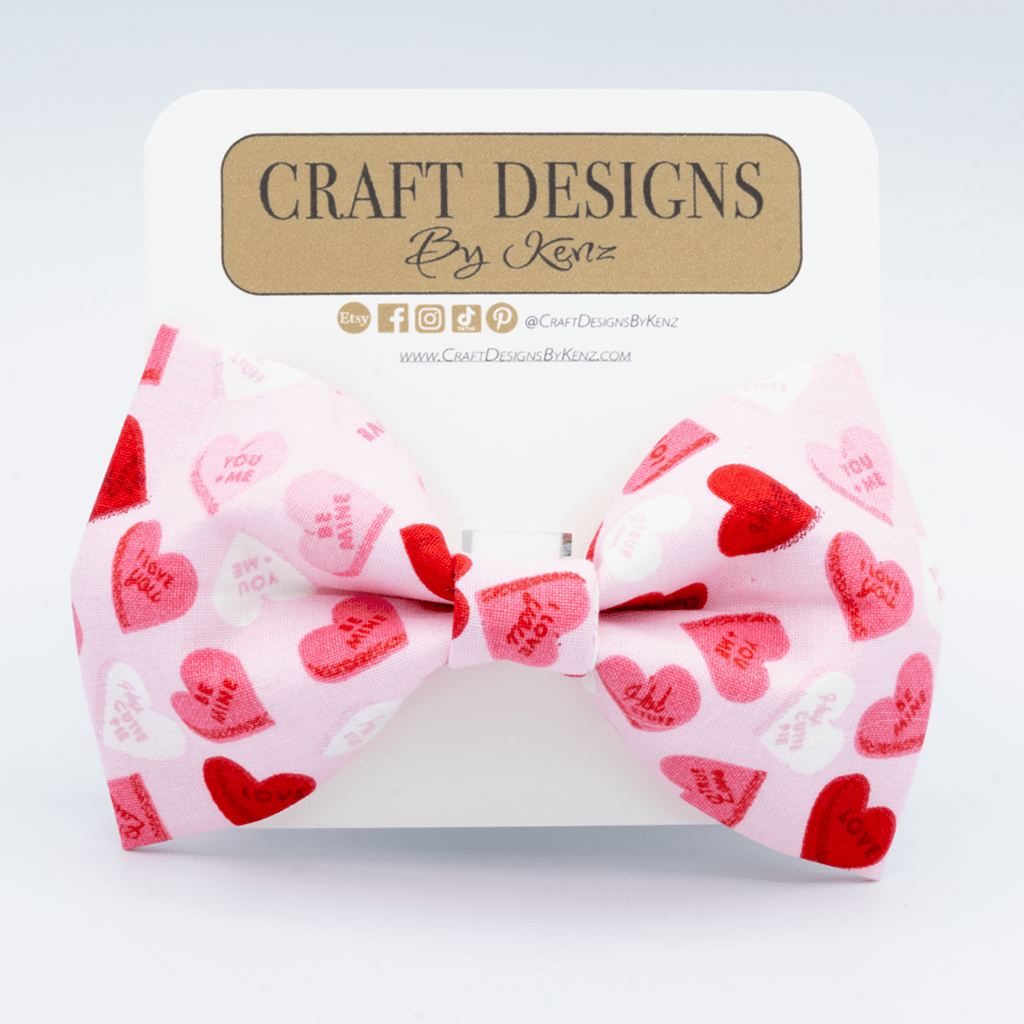 Valentines Day Hearts - Craft Designs By Kenz - XS - Personalized Pet Collar