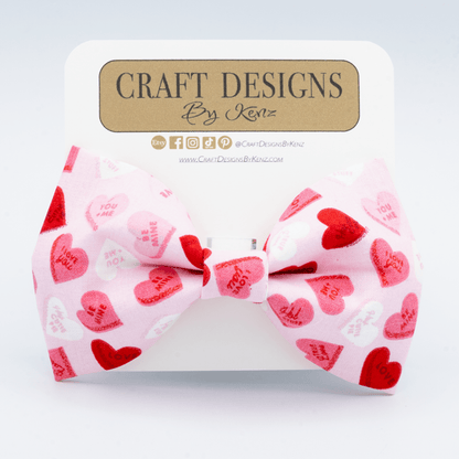 Valentines Day Hearts - Craft Designs By Kenz - XS - Personalized Pet Collar
