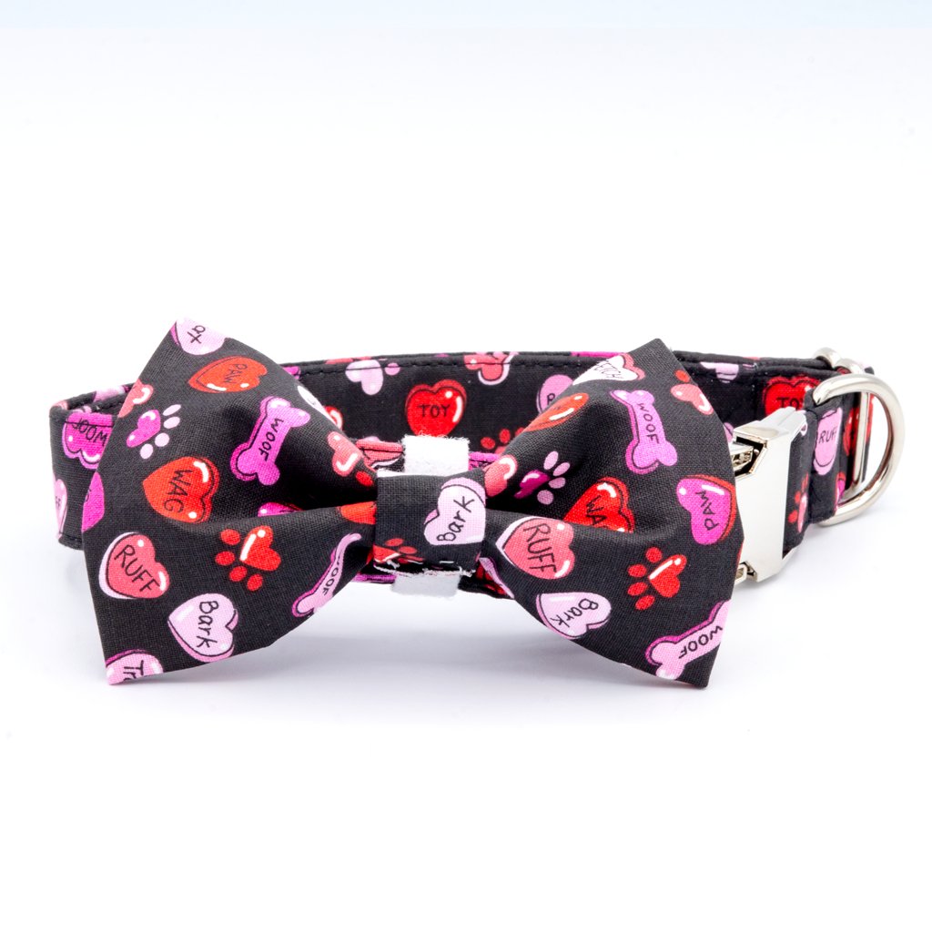 Valentines Day Paws - Craft Designs By Kenz - XS - Personalized Pet Collar