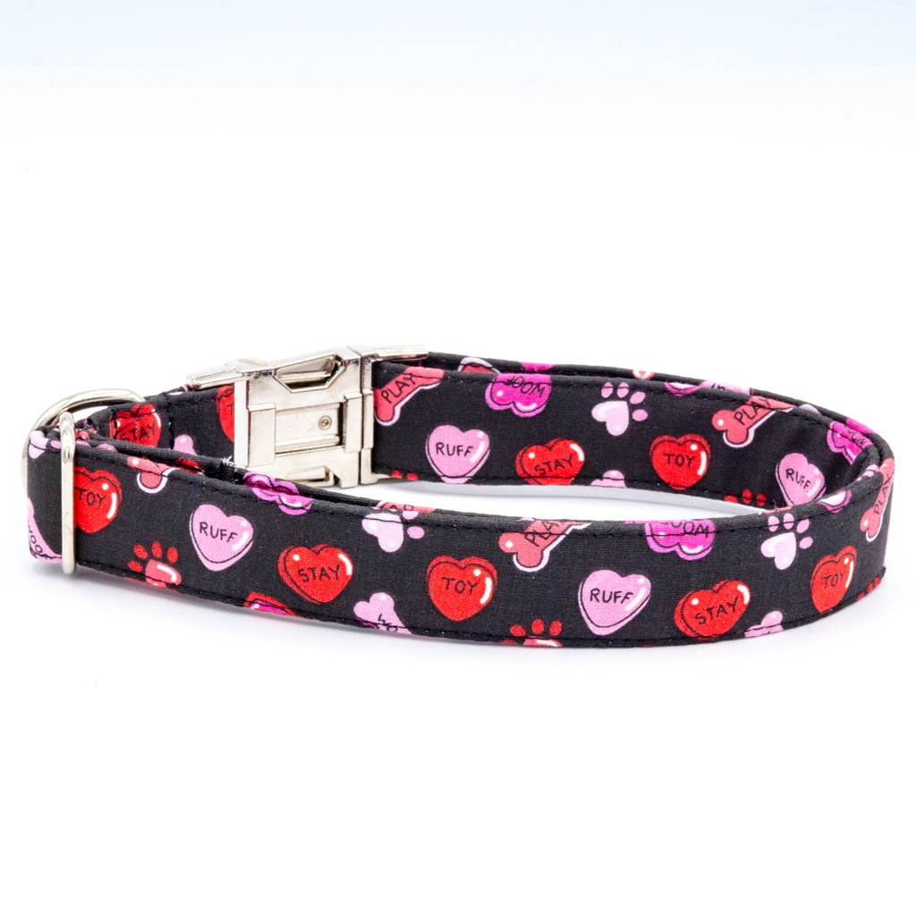 Valentines Day Paws - Craft Designs By Kenz - XS - Personalized Pet Collar