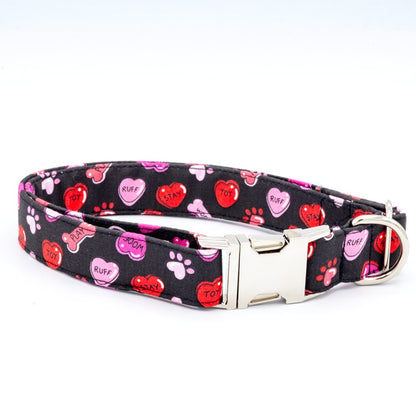 Valentines Day Paws - Craft Designs By Kenz - XS - Personalized Pet Collar