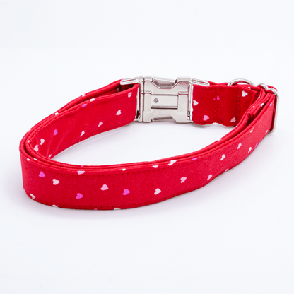 Valentines Day Tiny Hearts - Craft Designs By Kenz - Collar and Bowtie - Personalized Pet Collar